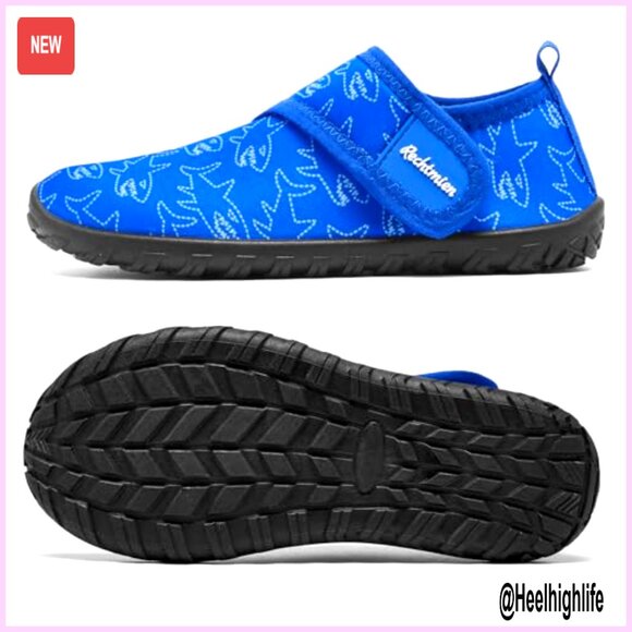 Quick Dry Water Shoes Non-Slip Barefoot Lightweight Aqua Shoes Kids Swim - Picture 3 of 7